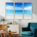 Beach Scene Canvas Wall Art Print – Tranquil Ocean Horizon by MyGreatCanvas | Canvas Wall Art Prints | Photo Prints & Wall Decor