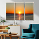 Golden Horizon Sunset Over Ocean Wall Art Canvas Print – by MyGreatCanvas | Canvas Wall Art Prints | Photo Prints & Wall Decor