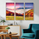 Autumn Mountain Foggy Landscape Wall Art Canvas Print | by MyGreatCanvas | Canvas Wall Art Prints | Photo Prints & Wall Decor