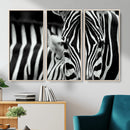 Zebra Wall Art – Zebra Close Up Wall Art – Framed Black by MyGreatCanvas | Canvas Wall Art Prints | Photo Prints & Wall Decor