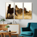 Horses and Cowboys Wall Art Canvas Print by MyGreatCanvas | Canvas Wall Art Prints | Photo Prints & Wall Decor