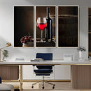 Red Wine and Bottle Canvas Print