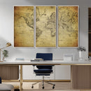 Push Pin World Map Canvas Print – Travel Tracker Wall Art