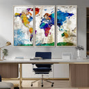 World Map Canvas Print – Framed Travel Map Wall Art for by MyGreatCanvas | Canvas Wall Art Prints | Photo Prints & Wall Decor