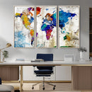 World Map Canvas Print – Framed Travel Map Wall Art for by MyGreatCanvas | Canvas Wall Art Prints | Photo Prints & Wall Decor