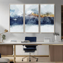 Abstract Mountain Range Art Canvas Print | 3 Panel by MyGreatCanvas | Canvas Wall Art Prints | Photo Prints & Wall Decor