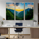 Green Forest Wall Art Canvas Print