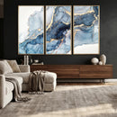 Abstract Art Print - Blue Abstract Canvas Wall Art Print by MyGreatCanvas | Canvas Wall Art Prints | Photo Prints & Wall Decor