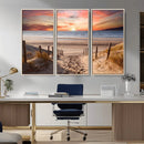 Sunset on the Sea Wall Art Canvas Print by MyGreatCanvas | Canvas Wall Art Prints | Photo Prints & Wall Decor