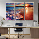 Colorful Coastal Sunset on the Beach Canvas Print, Ocean