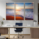 Tropical Ocean Sunset Wall Art Canvas Print, Golden Beach by MyGreatCanvas | Canvas Wall Art Prints | Photo Prints & Wall Decor