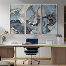 Multipanel Marble Fluid Effect Wall Art Abstract Canvas Wall