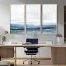 Blue Ocean Abstract Artwork Wall Art Canvas Print