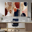 Boho Wall Art Canvas Print Set Mid-Century Prints Bohemian