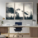 Large Foggy Mountain Forest Wall Art Canvas Print | Misty by MyGreatCanvas | Canvas Wall Art Prints | Photo Prints & Wall Decor