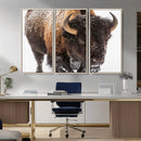 Bison Wall Art Canvas Print For Farmhouse, Wild Animal Wall by MyGreatCanvas | Canvas Wall Art Prints | Photo Prints & Wall Decor