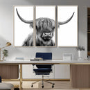 Scottish Highland Cow Cattle Art Print Wall Art Canvas Print by MyGreatCanvas | Canvas Wall Art Prints | Photo Prints & Wall Decor