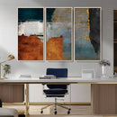 Modern Abstract Canvas Art Canvas Print - Framed and Ready