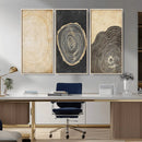 Tree Rings Canvas Wall Art Print – Minimalist Natural