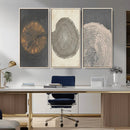 Boho Tree Ring Wall Art, Modern Minimalist Wood Grain