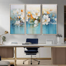Abstract Flower Wall Art Canvas Print