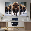Buffalo Wall Art Canvas Print, American Bison Herd Wall Art by MyGreatCanvas | Canvas Wall Art Prints | Photo Prints & Wall Decor