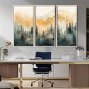 Abstract Forest Print - Mountain Wall Art | Autumn Landscape