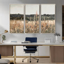 Abstract Wildflower Art Field Landscape Oil Painting Print,