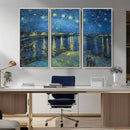 Vincent van Gogh Starry Night over the Rhone Abstract Wall