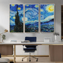 Vincent Van Gogh The Starry Night Abstract Wall Art Canvas