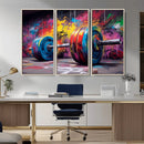 Abstract Graffiti Barbell Canvas Wall Art – Urban Fitness