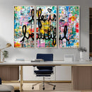 Life Beautiful Art Print - Banksy Graffiti Wall Art Canvas by MyGreatCanvas | Canvas Wall Art Prints | Photo Prints & Wall Decor
