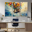 UP-Inspired Floating House with Balloons Canvas Art –