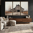 Farmhouse Rustic Barn Wall Art Canvas Print – Framed and