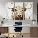 Rustic Longhorn Bull Wall Art Canvas Set – Western-Inspired by MyGreatCanvas | Canvas Wall Art Prints | Photo Prints & Wall Decor