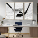 Winter Ice Hockey Sport Canvas Wall Art Print - Hockey Wall by MyGreatCanvas | Canvas Wall Art Prints | Photo Prints & Wall Decor