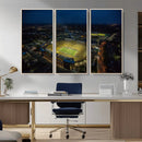Michigan Stadium Night Game Wall Art – Sports Arena Aerial by MyGreatCanvas | Canvas Wall Art Prints | Photo Prints & Wall Decor