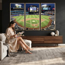 Citi Field Wall Art Print | 3-Panel New York Mets Baseball