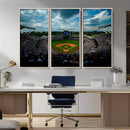 3-Panel Kauffman Stadium Wall Art Print | Large Kansas City