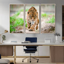 Leopard on the Prowl - Stunning Large Framed Leopard Wall