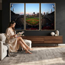 PNC Park Evening Game Triple Canvas Wall Art - Pittsburgh