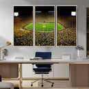 Stadium in Michigan Wall Art Canvas Print, Framed American