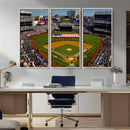 Yankee Stadium New York Wall Art Print | 3-Panel Canvas