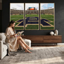 Football Stadium Wall Art – Framed Sports Field Canvas