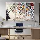 Banksy Graffiti Wall Art Canvas Print: Girl Releasing