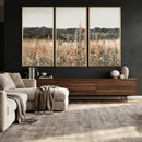 Rustic Field Landscape Wall Art Print, Giclee Canvas Wall