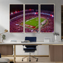 Bryant-Denny Stadium Night Game Triple Canvas Wall Art - by MyGreatCanvas | Canvas Wall Art Prints | Photo Prints & Wall Decor