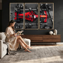 Ferrari Pit Stop Canvas Wall Art – Precision and Speed