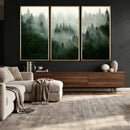Foggy Forest Wall Art – Tranquil Green Woodland Canvas by MyGreatCanvas | Canvas Wall Art Prints | Photo Prints & Wall Decor