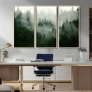 Misty Forest Wall Art – Tranquil Green Woodland Canvas by MyGreatCanvas | Canvas Wall Art Prints | Photo Prints & Wall Decor